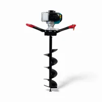 Motoburghiu foreza pamant gheata Broman 200+ 9.8CP + burghiu 200x800 mm