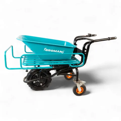 Roaba electrica TRE 2 in 1, cuva basculabila, 500 W, 12 Ah, capacitate 150 kg