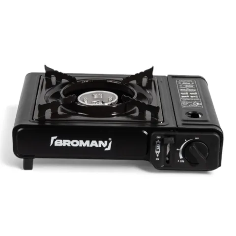 Aragaz camping portabil Broman, aprindere piezo, compact, utilizare exterior