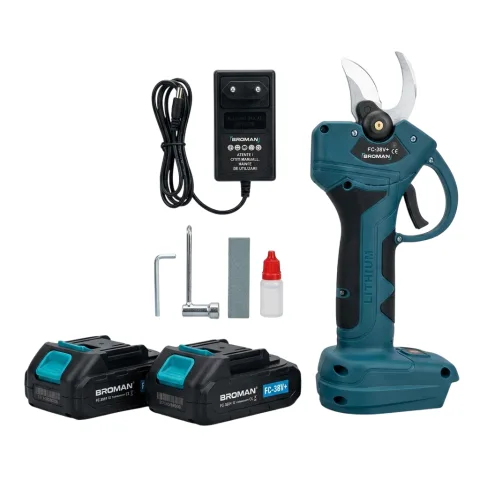 Foarfece electric pentru vie sau crengi, brushless, 2 acumulatori inclusi, FC-38V+