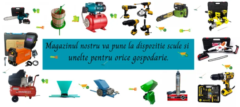 Magazin de bricolaj cu scule, utilaje, unelte si accesorii pentru casa, gradina si ferma.