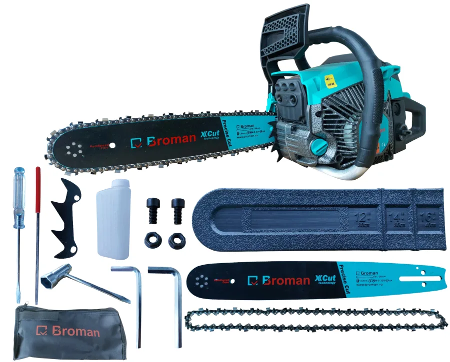 Drujba benzina 5500+, lama 38 cm, 2 lame si 2 lanturi incluse, tehnologie Easy Start