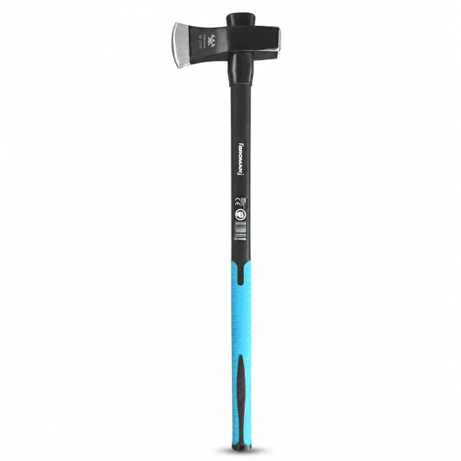 Topor despicat Broman 2.5 kg, cap din otel forjat, optimizat pentru despicare lemn, constructie rezistenta