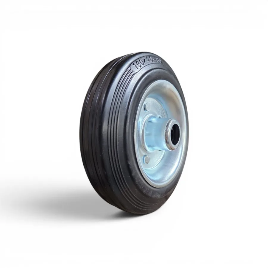 Roata bruta 160 mm, gri metal